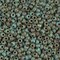 Miyuki 8 Round Seed Bead, 8-4514, Opaque Turquoise Blue Picasso, 10 grams